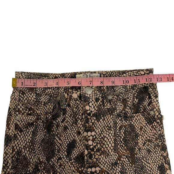 Free People We The Free Two Faced Snake Print Jeans - Picture 5 of 7
